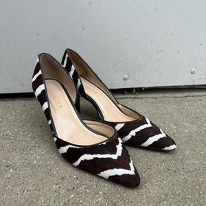 Vintage Talbots Small Pointed toe Heels DARK BROWN